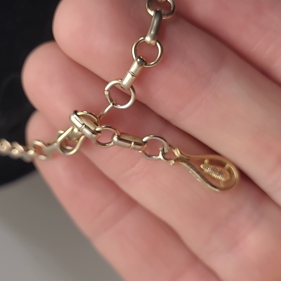 Vintage Coro gold-tone necklace with brown and beige moonglow lucite - Picture 3 of 5